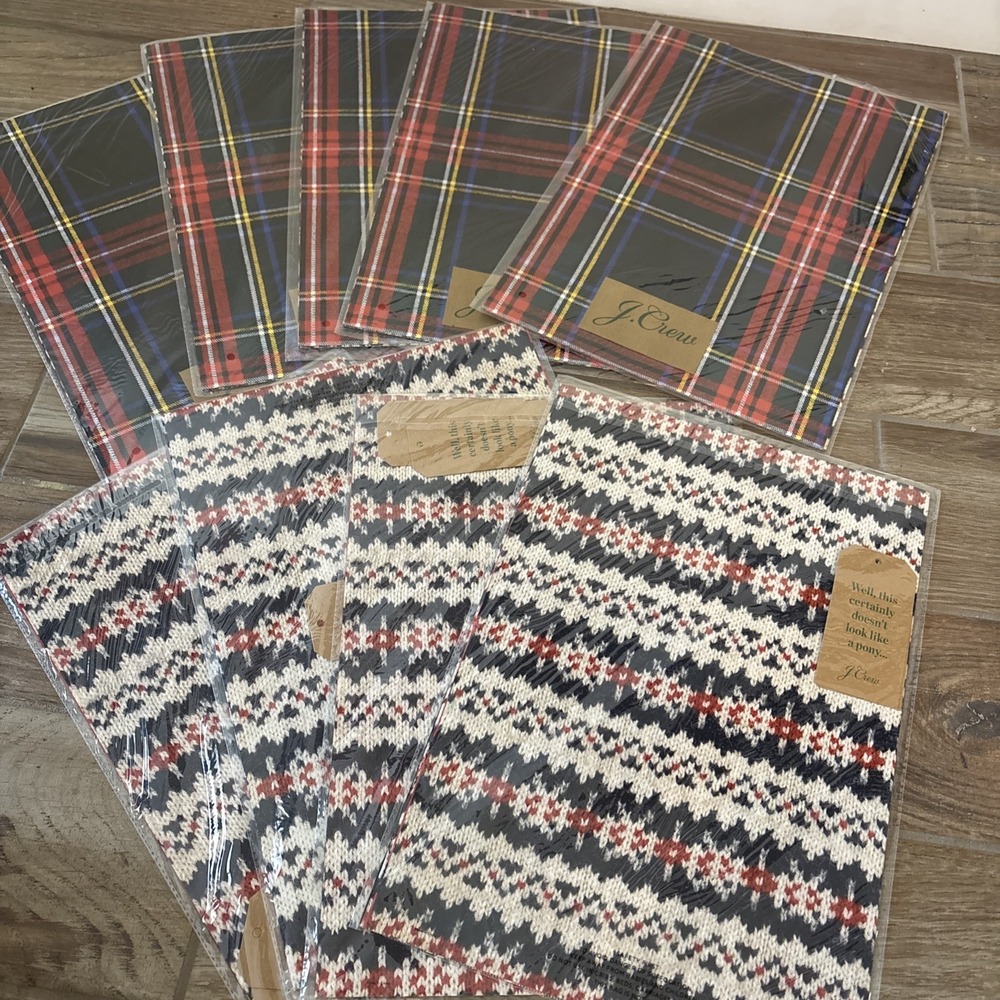 J. Crew Seasonal Wrapping Paper 9‎ Packs
